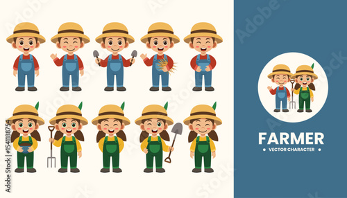 farmer cartoon illustration