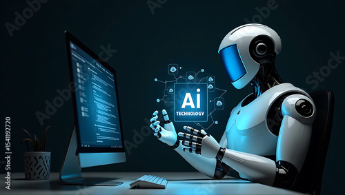 AI Artificial Intelligence smart system network with futuristic innovation data grid and glowing neural lines background for tech use machine learning