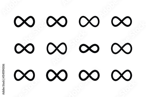 Infinity Symbol Icon Set