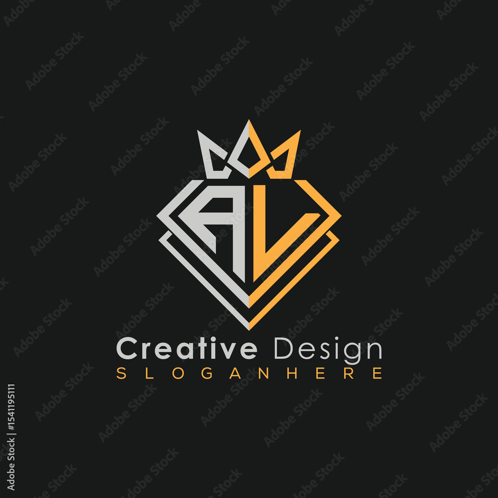 Fototapeta premium Modern Building Letter Logo Design – Real Estate Monogram Branding