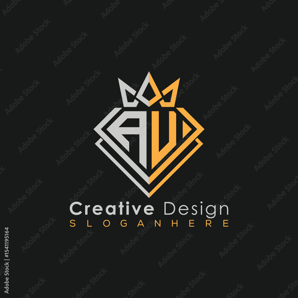 Fototapeta premium Modern Building Letter Logo Design – Real Estate Monogram Branding