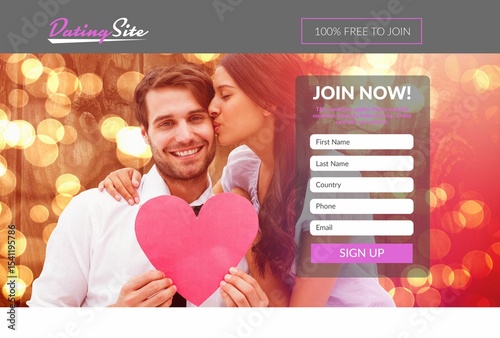 Subscription form on dating site