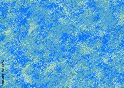 クレヨン風のブルーの背景画像