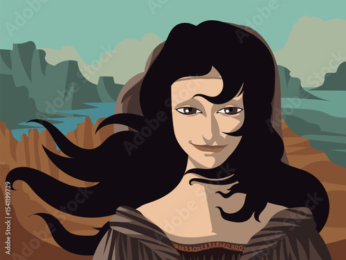 cute beautiful renaissance woman portrait