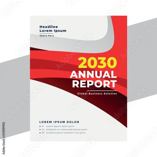 corporate annual report layout a company document or booklet, flyer, brochure template ready to print