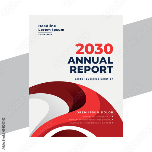 corporate annual report layout a company document or booklet, flyer, brochure template ready to print