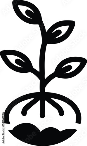Skill development concept vector illustration of seedling growing and skill progression