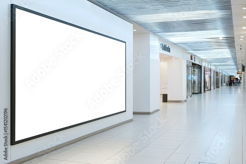 Blank Billboard Poster Frame Mockup for Clean Urban Advertising Display