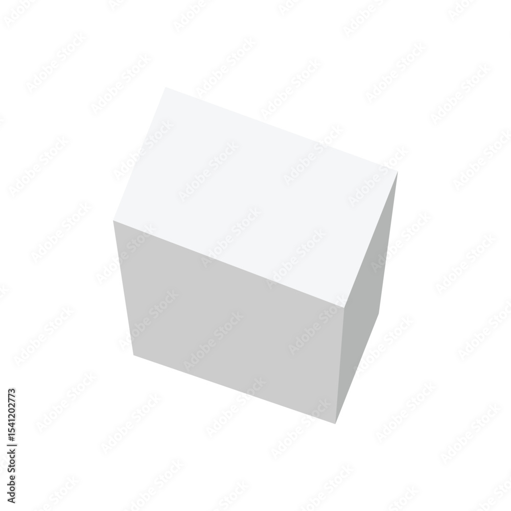 White triangular prism isometric shape. Geometric 3D symbol. Vector isolated on white . Vector Illustration . White triangular prism isometric shape. Geometric 3D symbol. Vector isolated on white . Vector Illustration .