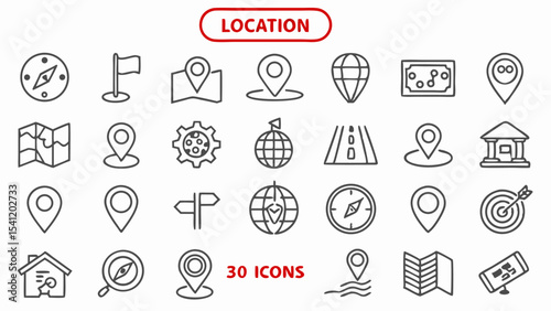 Set of vector icons for web design and business concepts including music internet computer car and network symbols