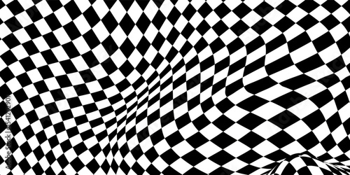 Black and white checkered pattern, Checkerboard seamless pattern