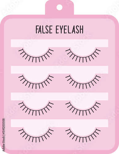 False Eyelash Makeup Box