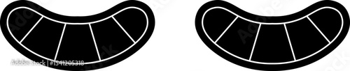 Cosmetic Under Eye Patches Sheet Silhouette