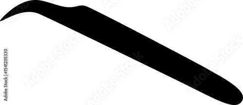 Eyelash Extention Sharp Tweezers Equipment Silhouette