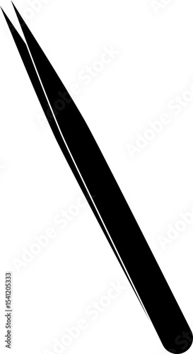 Eyelash Extention Sharp Tweezers Equipment Silhouette