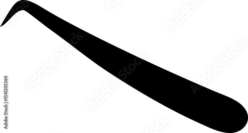 Eyelash Extention Sharp Tweezers Equipment Silhouette