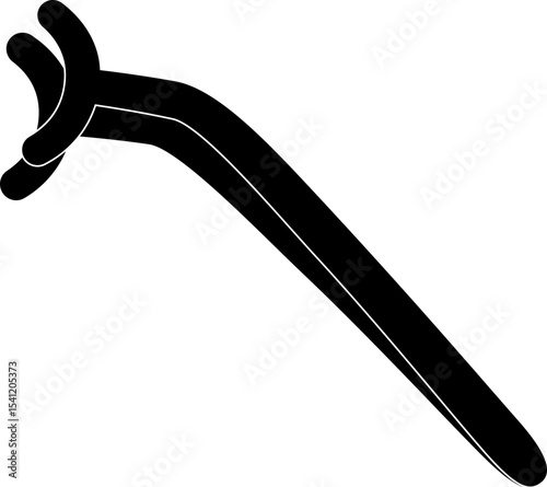 Eyelash Extention Tweezers Equipment Silhouette