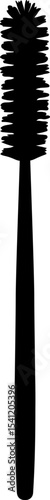 Mascara Brush Medium Size Makeup Equipment Silhouette