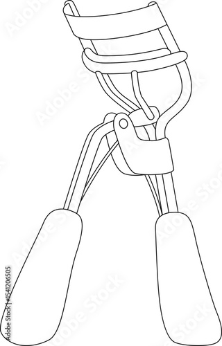Glamour Eyelash Curler Beauty Makeup Equipment Outline