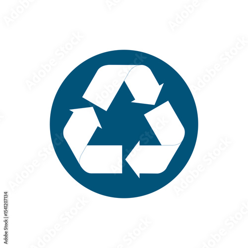 RECYCLING SYMBOL SIGN VECTOR LOGO