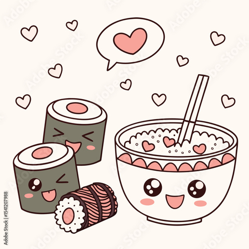 Cup of coffee with heart design in vector illustration style