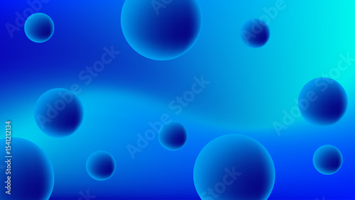 abstract blue background with bubbles
