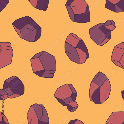 Vector Rock Pattern Repeat Seamless for Wallpaper Background Cover Packaging