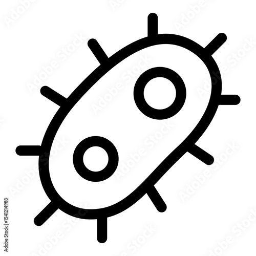 Bacteria icon. Vector line icon