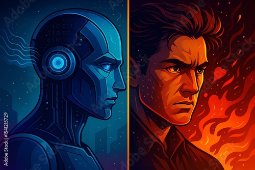 AI vs. Humanity A Clash of Eras