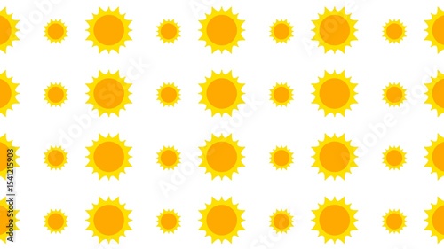 Seamless pattern illustration flat design solar system planet sun, sunflower cartoon doodle style for fabric, picture label, wallpaper, banner, poster.