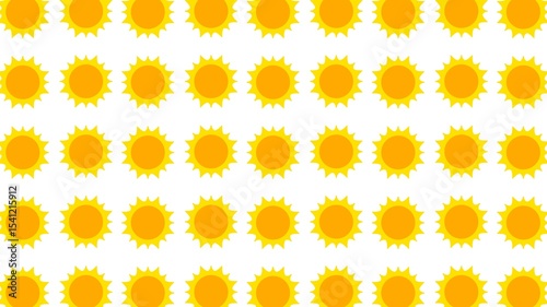 Seamless pattern illustration flat design solar system planet sun, sunflower cartoon doodle style for fabric, picture label, wallpaper, banner, poster.