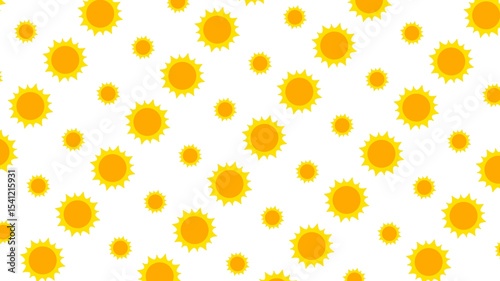 Seamless pattern illustration flat design solar system planet sun, sunflower cartoon doodle style for fabric, picture label, wallpaper, banner, poster.