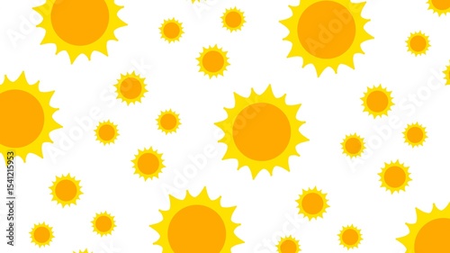 Seamless pattern illustration flat design solar system planet sun, sunflower cartoon doodle style for fabric, picture label, wallpaper, banner, poster.