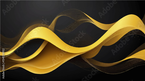 Abstract_yellow_background_with_flowing_light_wa
