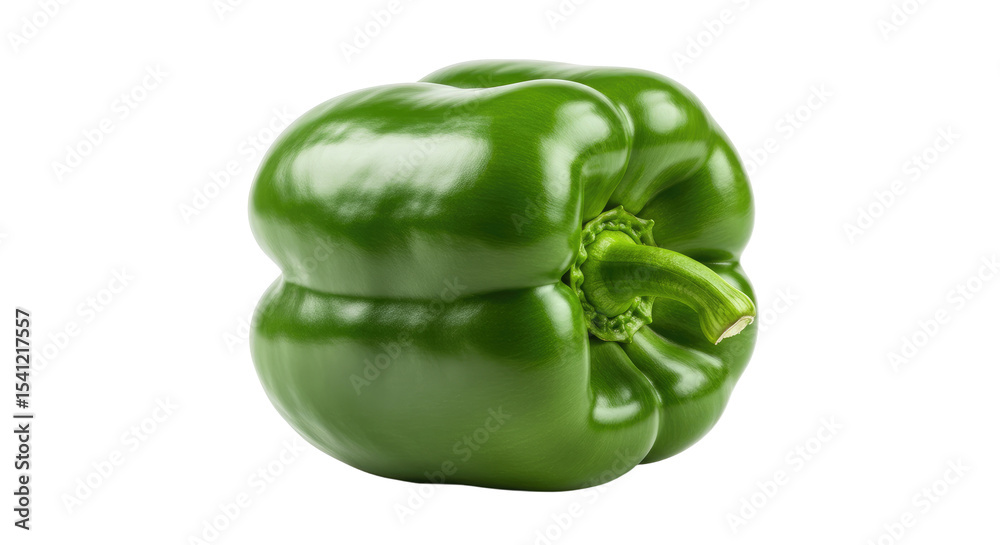 Vibrant Green Bell Pepper Fresh and Whole. Vibrant Green Bell Pepper Fresh and Whole.