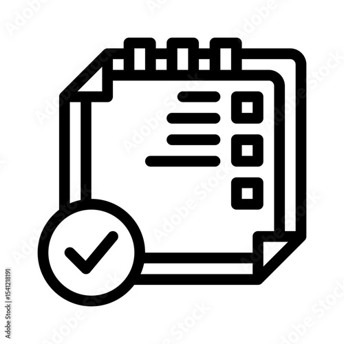 daily planner line icon