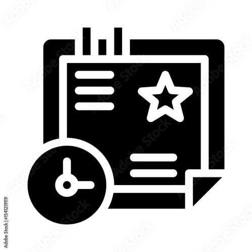 Event Planning Checklist glyph icon