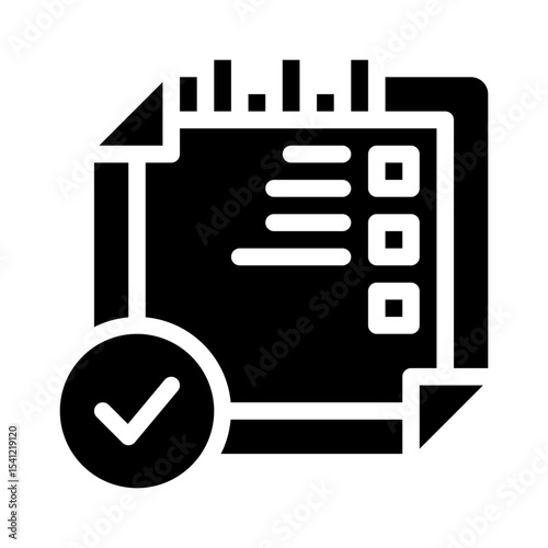 daily planner glyph icon