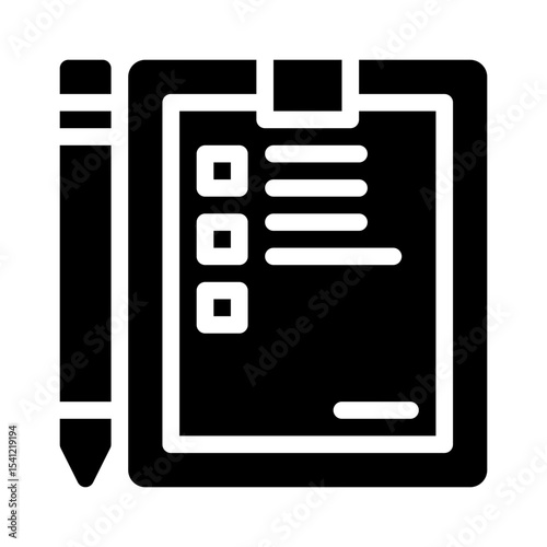 Workplace Task List glyph icon