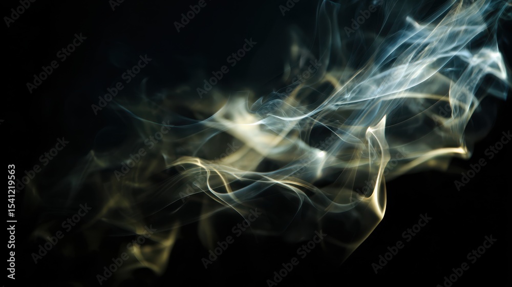 Obraz premium lucent textures design. Abstract smoke patterns on a dark background.