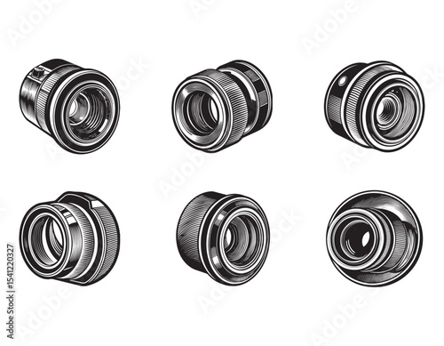 close up of a mobile phone camera lens