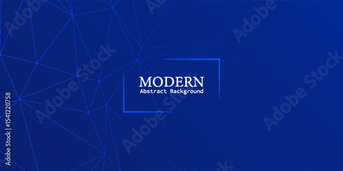Wallpaper Mural Geometric Blue Polygon Background. modern trendy design in vector Illustration Torontodigital.ca