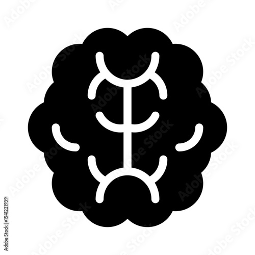 brain glyph icon