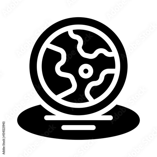 Globe glyph icon