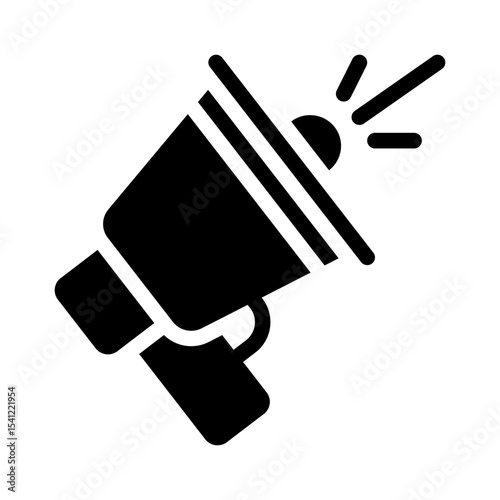 Megaphone glyph icon