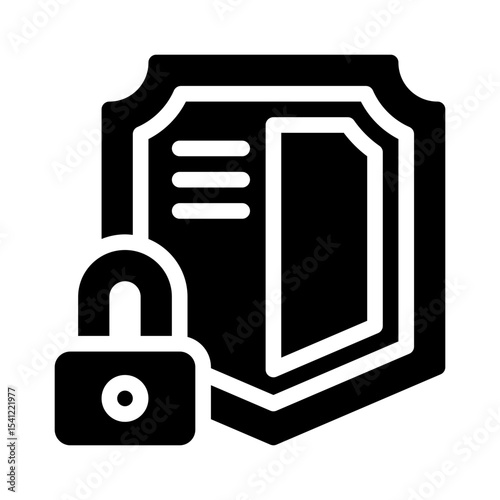 Shield glyph icon