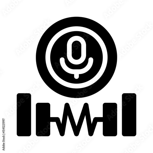 Voice glyph icon