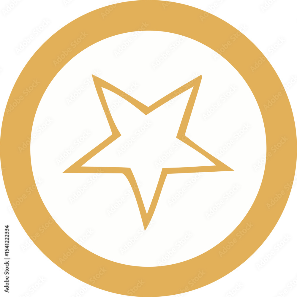 Obraz premium star icon button