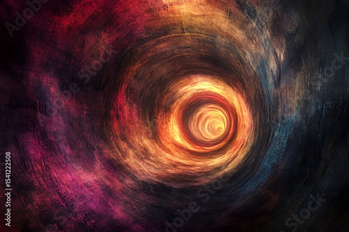 Abstract swirling vortex of fiery cosmic energy