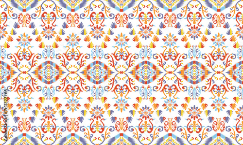 Ethnic pattern for background,fabric,wrapping,clothing,wallpaper,Batik,carpet,embroidery style.